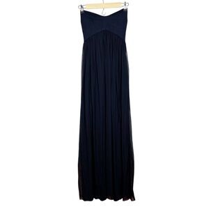 Diane Von Furstenberg Asti Silk Strapless Maxi Dress Size 0
